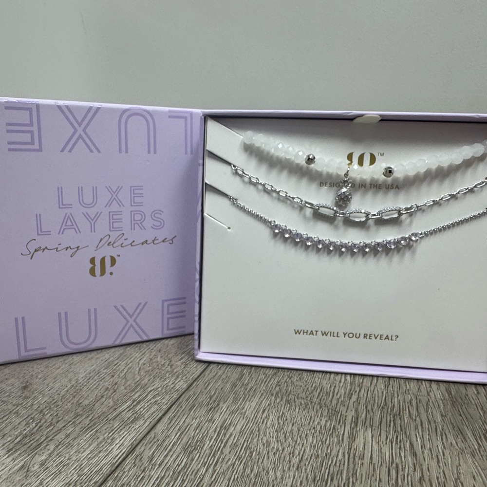 Bomb Party 2024 Spring Luxe Layers Necklace "Saltwater Sparkles"